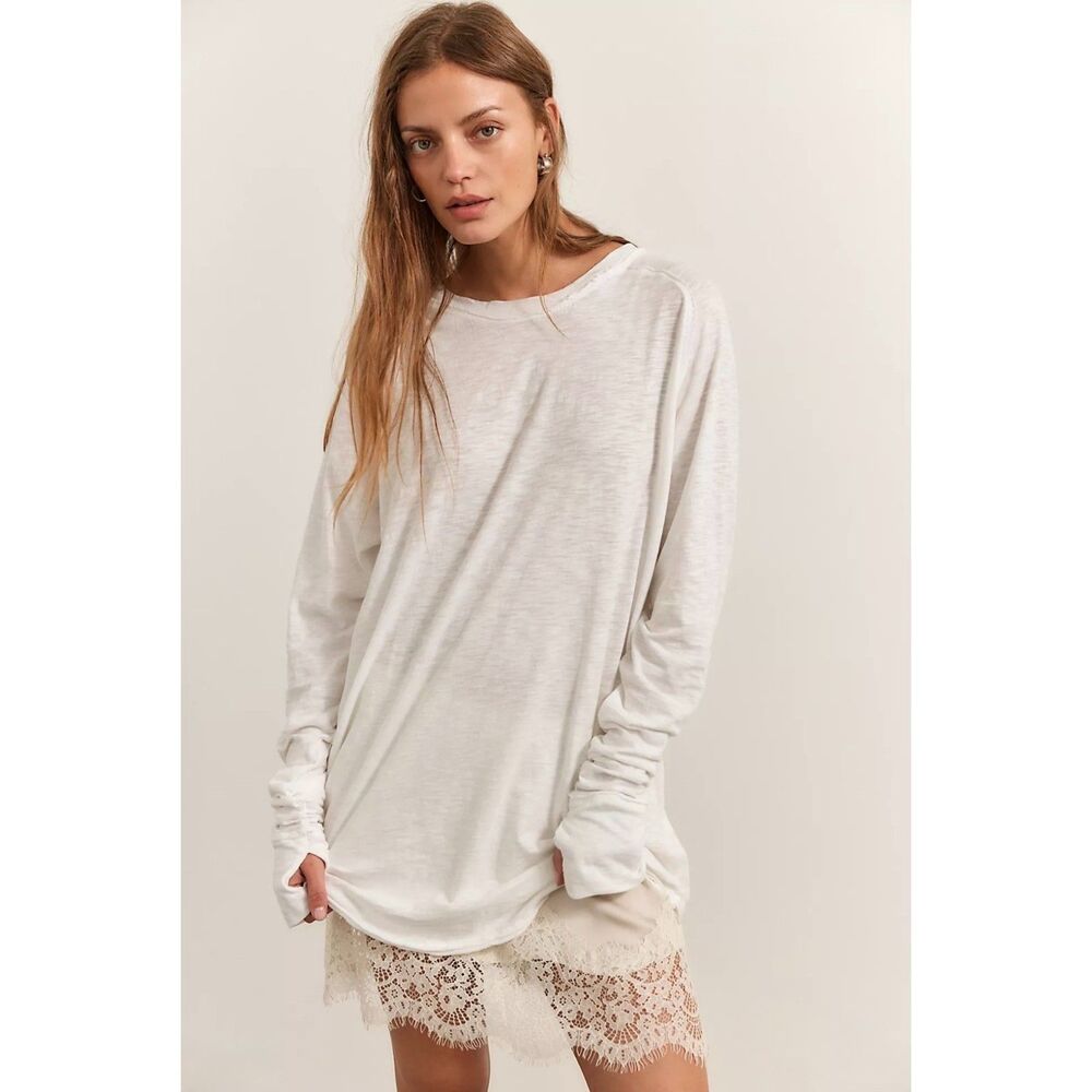 NWT - WE THE FREE Arden Tee Optic White, Sz S
